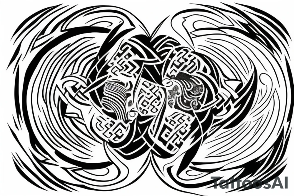 Yin Yang symbol that signifies winning over my shadow self and victory tattoo idea