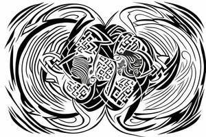 Yin Yang symbol that signifies winning over my shadow self and victory tattoo idea