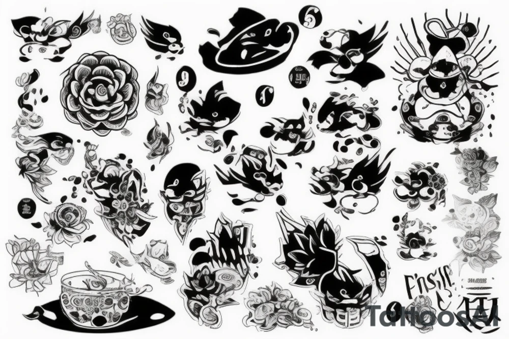 Часы которые растекаются и много воды tattoo idea