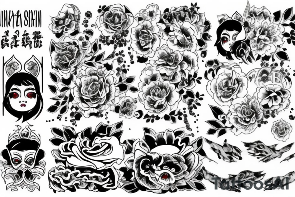 Алиса в стране чудес tattoo idea