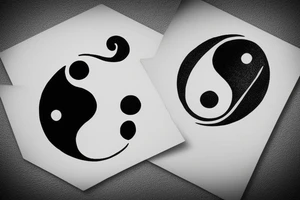 Yin Yang symbol that signifies winning over my shadow self and victory tattoo idea