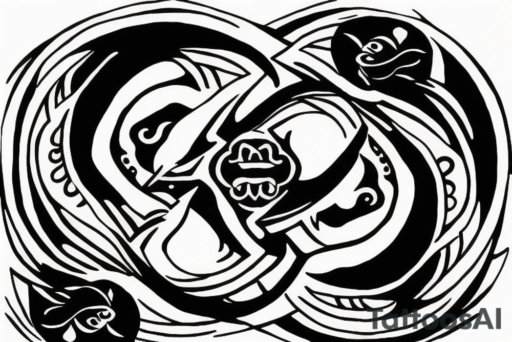 Yin Yang symbol that signifies winning over my shadow self and victory tattoo idea