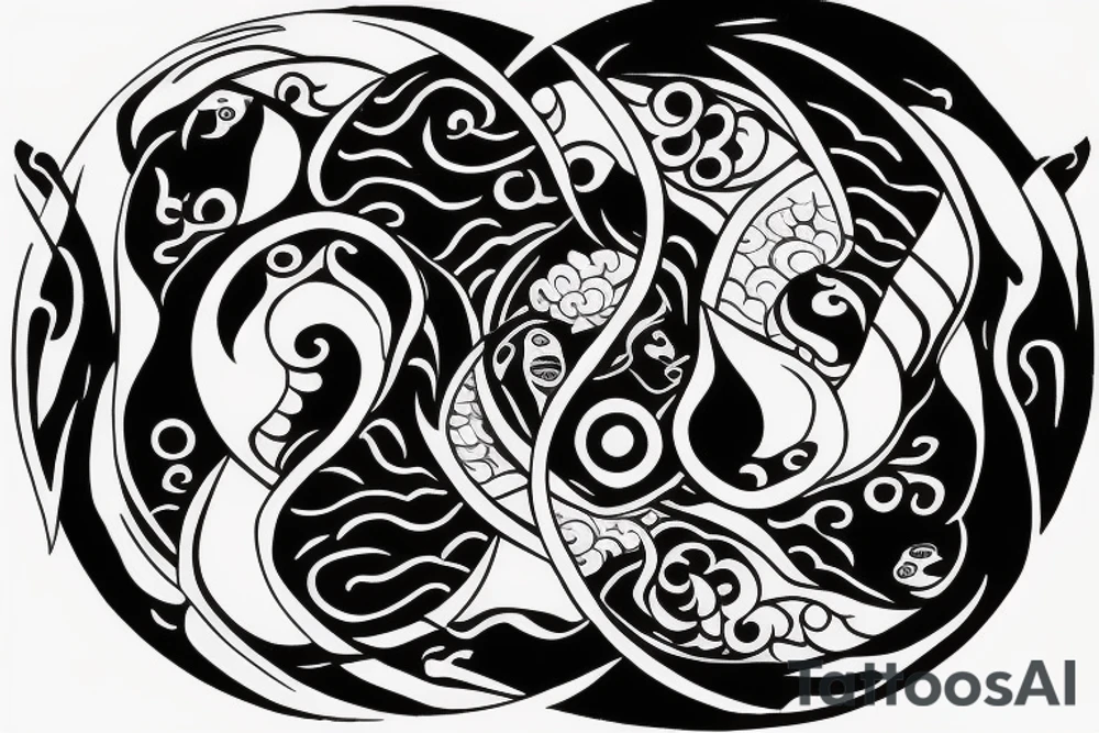 Yin Yang symbol that signifies winning over my shadow self and victory tattoo idea