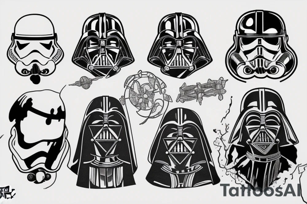 Star Wars with Lord of The Rings tattoo idea
