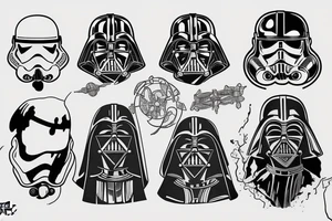 Star Wars with Lord of The Rings tattoo idea