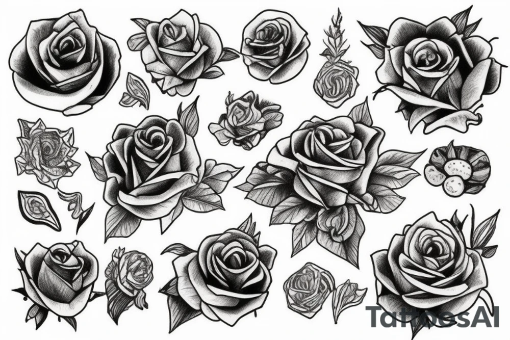 caspian rose, one count tattoo idea
