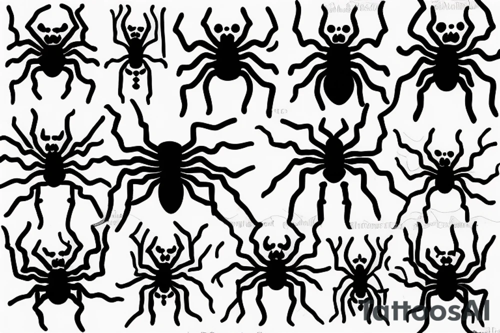 Black spider oldschool tattoo idea