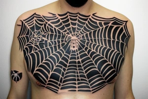 Spider, on the right chest tattoo idea