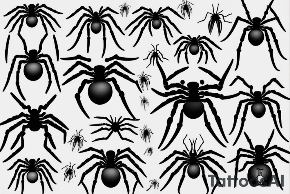 Spider, on the right chest tattoo idea