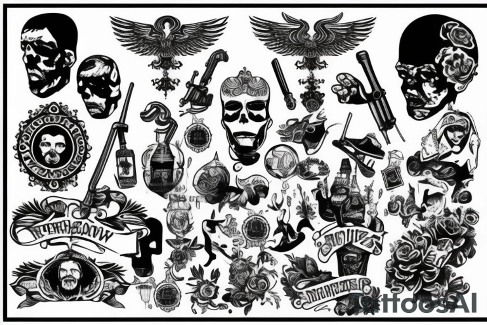Russian underground, criminal tattoo idea