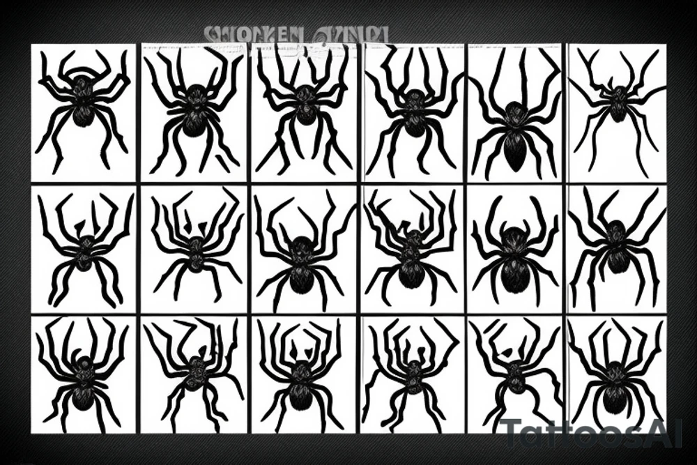 Spider Criminal 4k tattoo idea