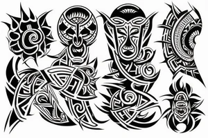 neo tribal tattoo idea
