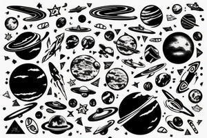 planetary tattoo idea
