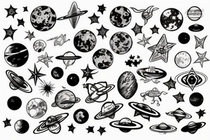 planetary tattoo idea