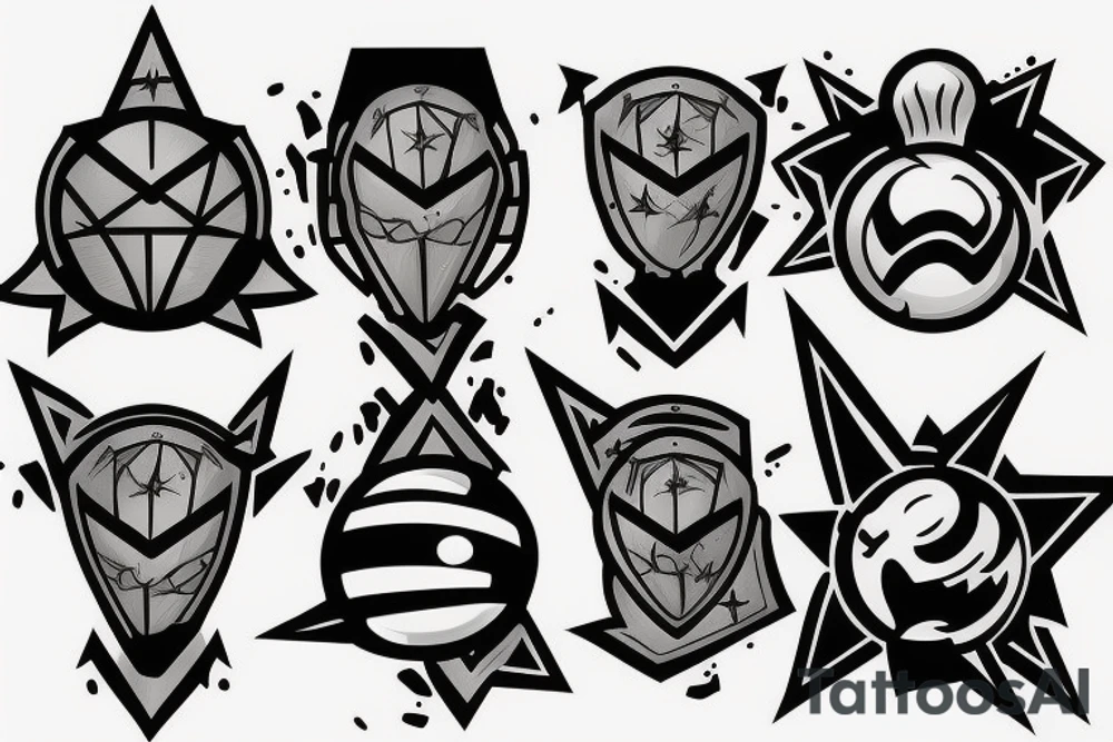 planetary chest piece tattoo idea