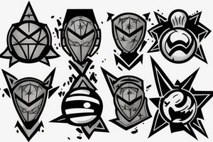 planetary chest piece tattoo idea