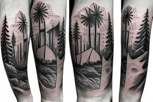 Wanderer through the fog tattoo idea