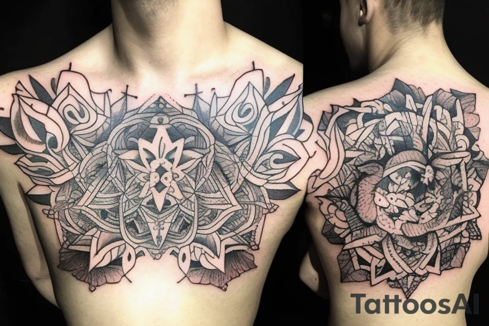 Wanderer through the fog tattoo idea