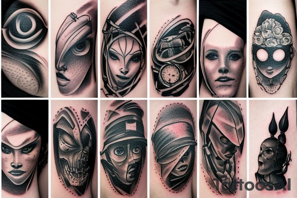 Wanderer through the fog tattoo idea
