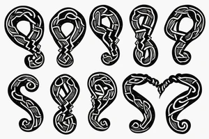 heart in chains with musical notes embedded tattoo idea