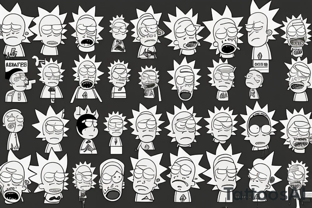 Rick and Morty tattoo idea