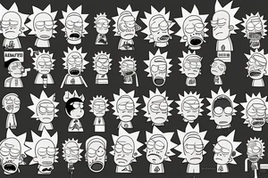 Rick and Morty tattoo idea