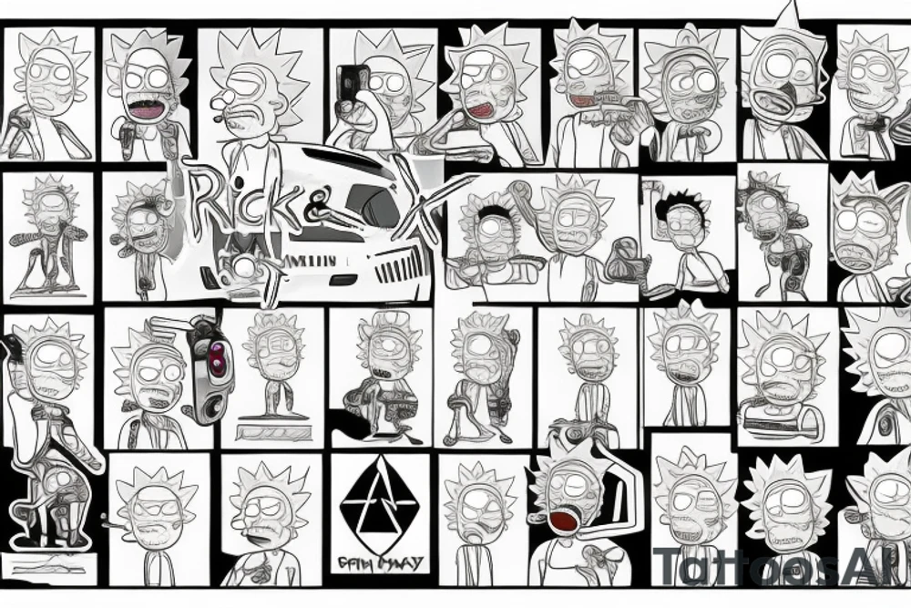 Rick and Morty tattoo idea