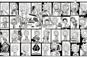 Rick and Morty tattoo idea