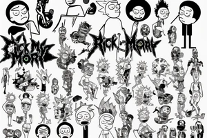 Rick and Morty tattoo idea