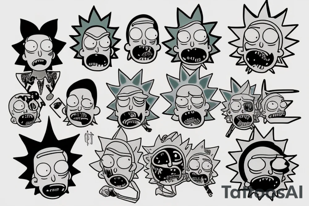 Rick and Morty tattoo idea