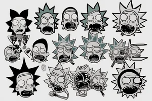 Rick and Morty tattoo idea