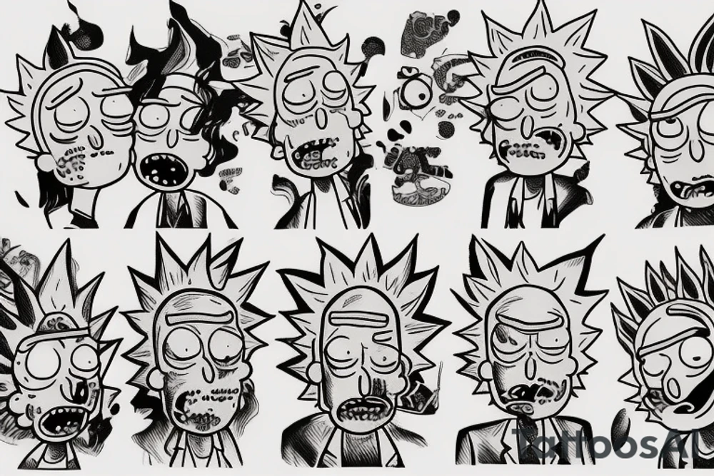 Rick and Morty tattoo idea