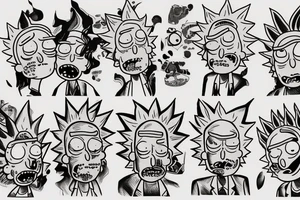 Rick and Morty tattoo idea