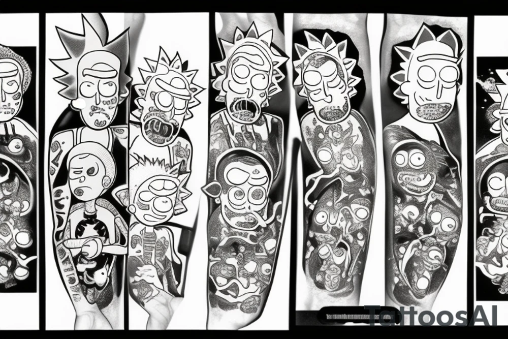 Rick and Morty tattoo idea