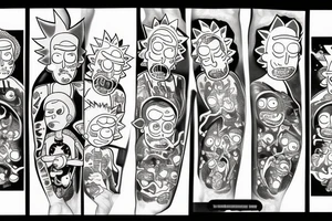 Rick and Morty tattoo idea