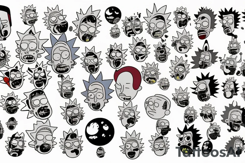 Rick and Morty tattoo idea