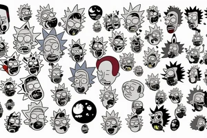 Rick and Morty tattoo idea