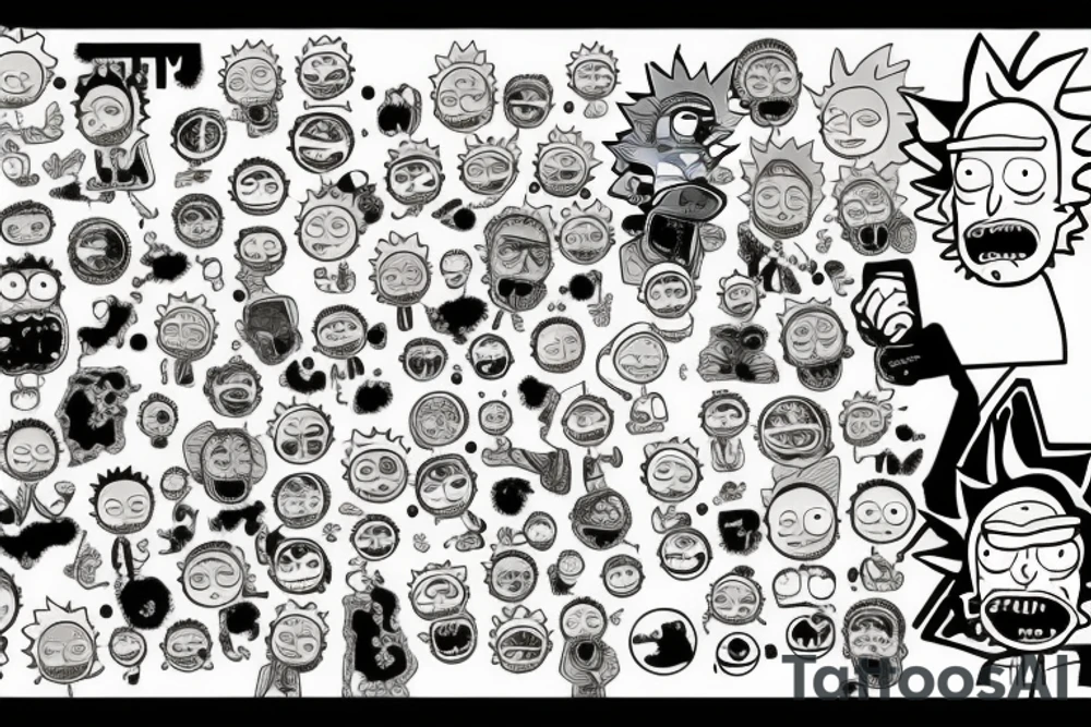 Rick and Morty tattoo idea
