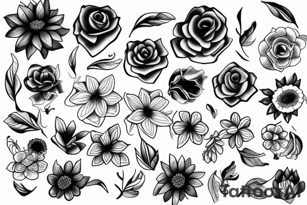 flower tattoo idea