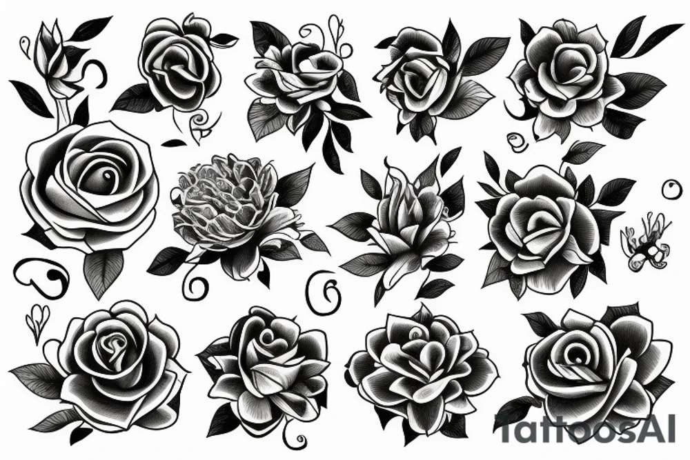 flower tattoo idea