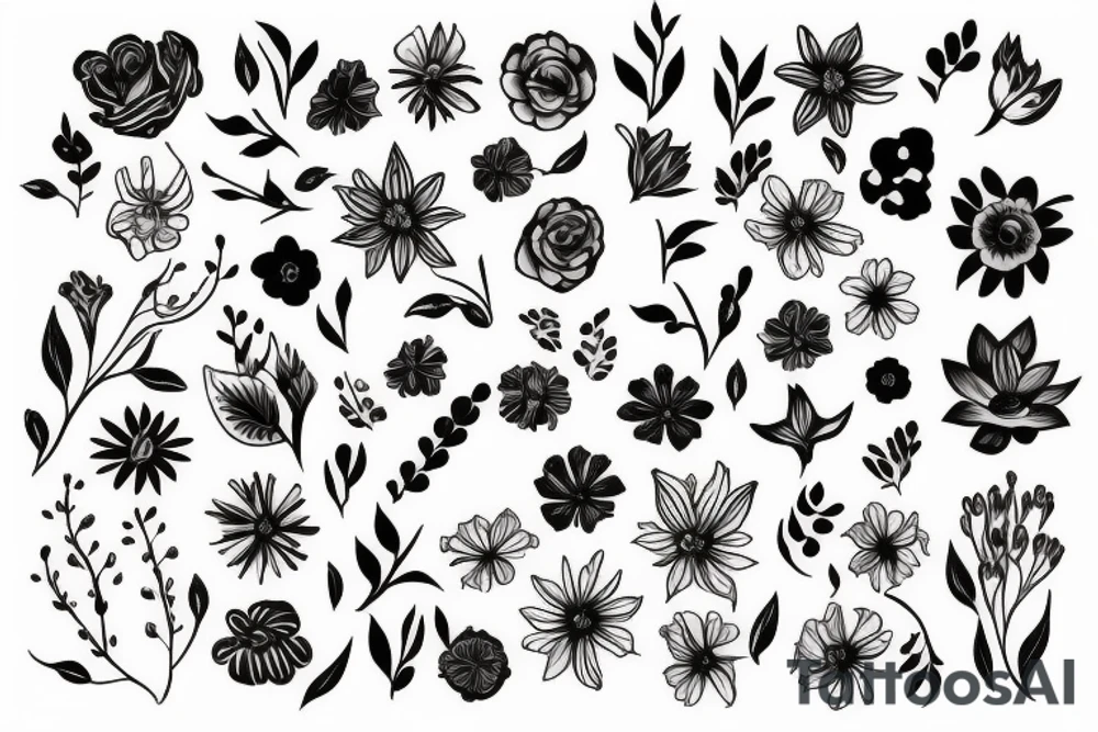 flower tattoo idea