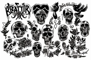 Dead brother memorial tattoo idea