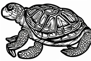 red eared slider tattoo idea