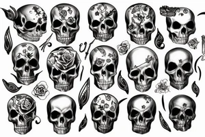 Death memorial tattoo idea