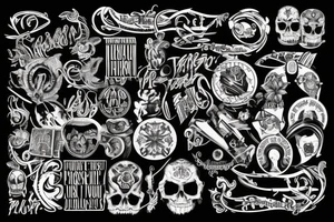 1973, 1971, 2000, 2003 tattoo idea