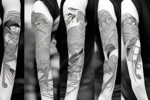 Samurai penguin tattoo idea