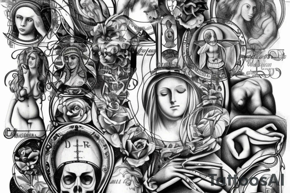Christians and fun with hidden past of sexual and wild past. tattoo idea