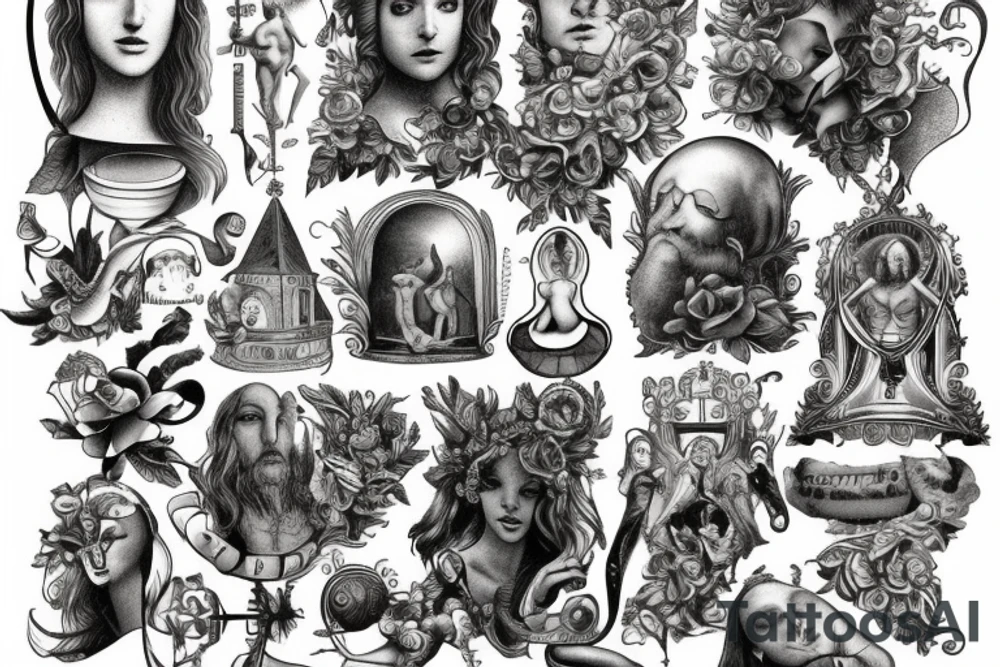 Christians and fun with hidden past of sexual and wild past. tattoo idea