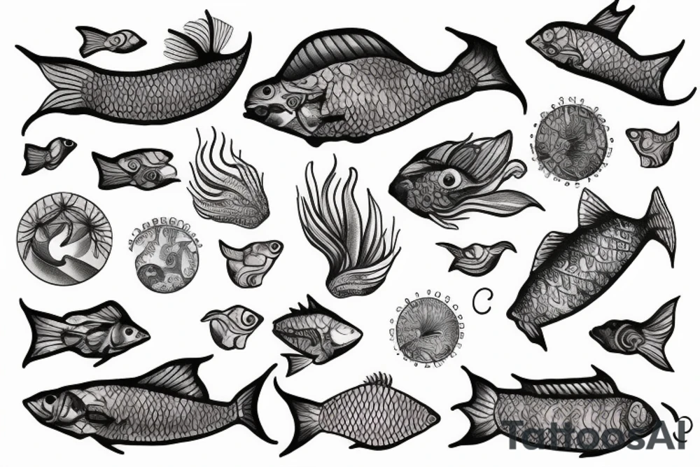 Beta fish tattoo idea