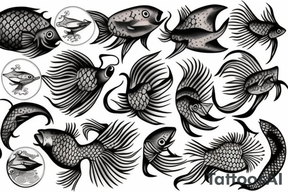 Beta fish tattoo idea